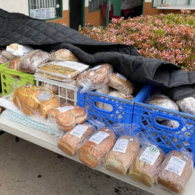 South Bay Food Bank bread ready to distribute